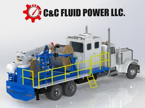 C & C Fluid Power - capillary truck unit rendering