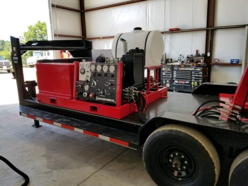 C & C Fluid Power - Drop Deck Gooseneck Single Strapping Trailer