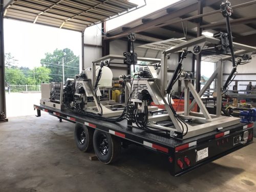 C & C Fluid Power - dual strapping trailer bumper pull with standard spooler