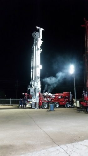 hydraulic drilling rig testing